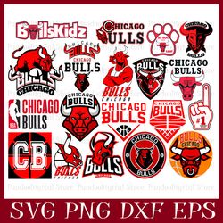 Chicago Bulls Bundle svg, Basketball Team svg, Basketball svg, nba svg, nba logo, nba Teams svg