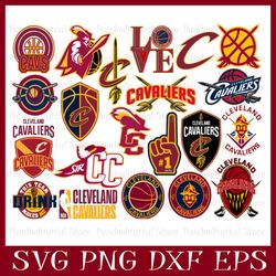Cleveland Cavaliers Bundle svg, Basketball Team svg, Basketball svg, nba svg, nba logo, nba Teams svg