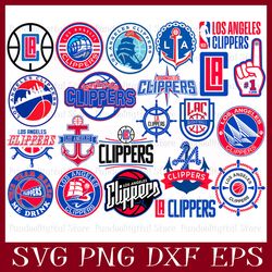 Los Angeles Clippers Bundle svg, Los Angeles Clippers svg, Basketball Team svg, Basketball svg, nba svg, nba logo