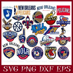 New Orleans Pelicans bundle, New Orleans Pelicans svg, Basketball Team svg, Basketball svg, nba svg, nba logo, nba Teams
