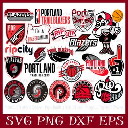 portland trail blazers bundle, portland trail blazers svg, basketball team svg, basketball svg, nba svg, nba logo