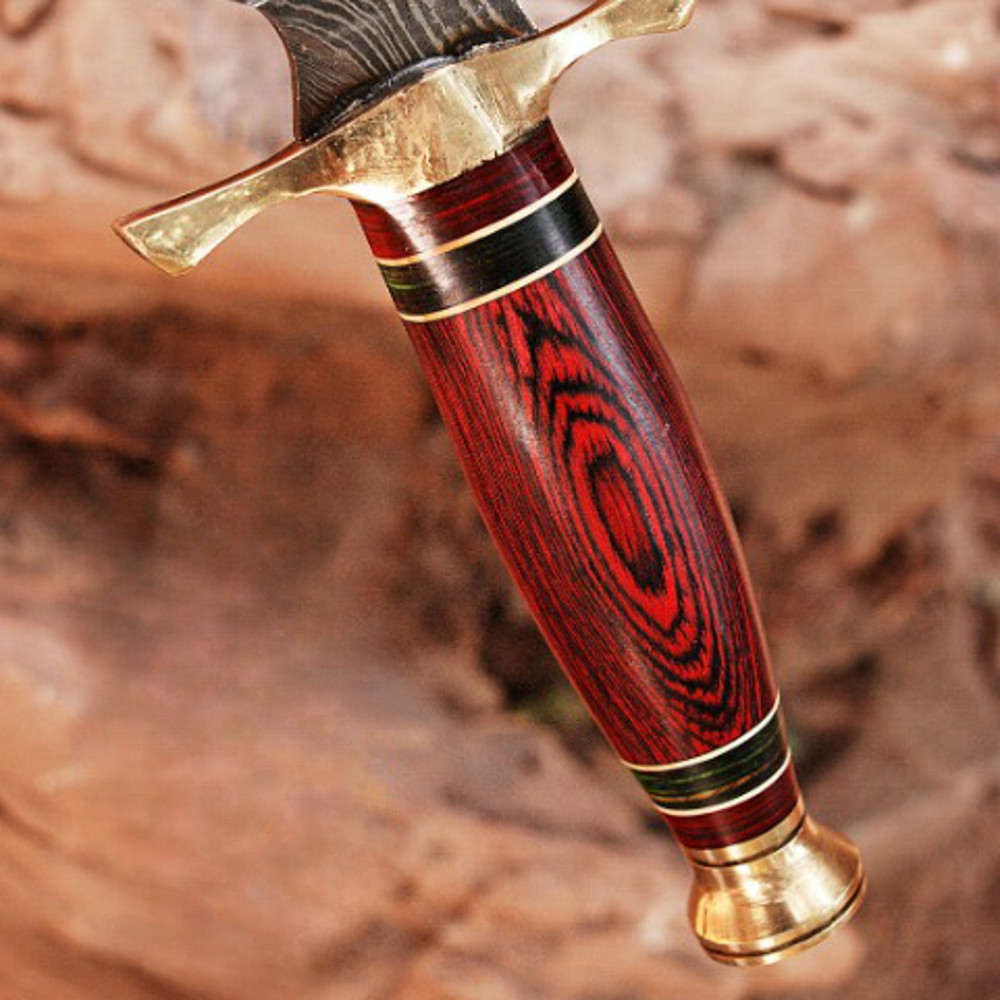 Handmade forged damascus steel pakka wood handle sword near me in california.jpg