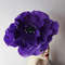 Violet anemone  fascinator Kentucky Derby Hat.jpg