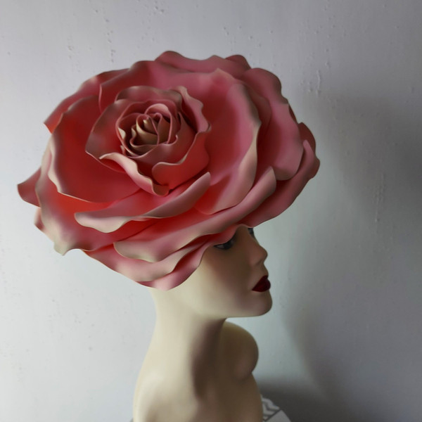 Fascinator pink flower Kentucky Derby Hat.jpg