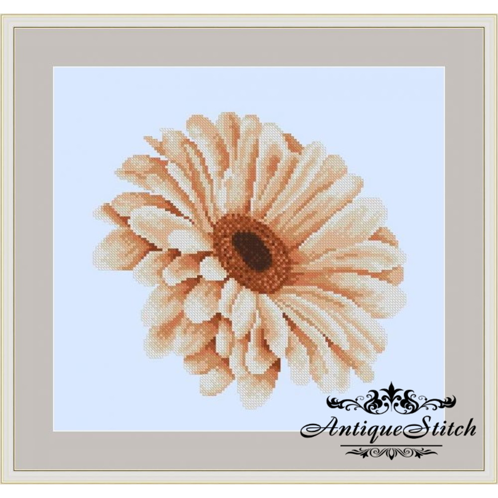 daisy cross stitch pattern