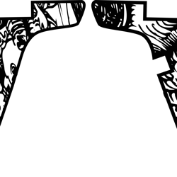 glock 19 gen 5 gun gripper svg vector file for laser engraving, cnc router, cutting, engraving, cricut, vinyl cutting fi