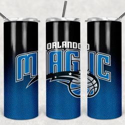 orlando magic tumbler wrap design - jpeg & png - sublimation printing - nba - basketball - 20oz skinny tumbler
