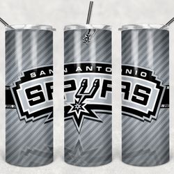 san antonio spurs tumbler wrap design - jpeg & png - sublimation printing - nba - basketball - 20oz skinny tumbler