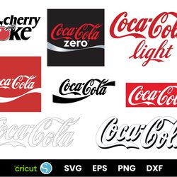 coca cola svg cut file bundle