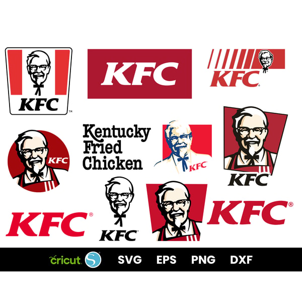 KFC svg cut file bundle | Inspire Uplift
