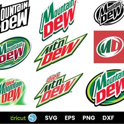 mountain dew svg cut file bundle