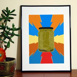 cucumbers in a jar