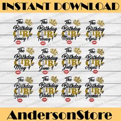 the birthday girl  bundle png,december 1st png, birthday png, best friend png, instant download, png printable