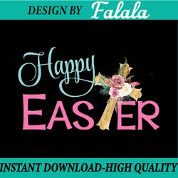 happy easter, floral, wooden cross , sublimation, digital design, png instant download, easter png, digital download