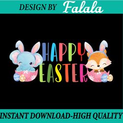 happy easter baby animal png print file for sublimation or print, dtg designs, easter png, digital download