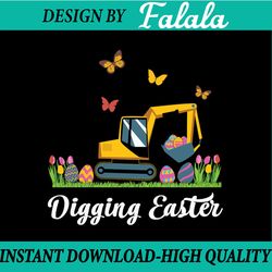 digging easter excavator construction, happy easter day, construction lover, easter png, digital download
