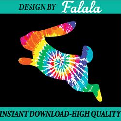 easter bunny png file, tie dye rabbit sublimation file, easter png, digital download