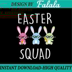 easter squad svg, easter bunnies svg, easter svg, cutting files for silhouette and cricut, easter png, digital download