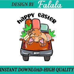 easter sublimation png design | easter truck | hand drawn | digital download, easter png, digital download