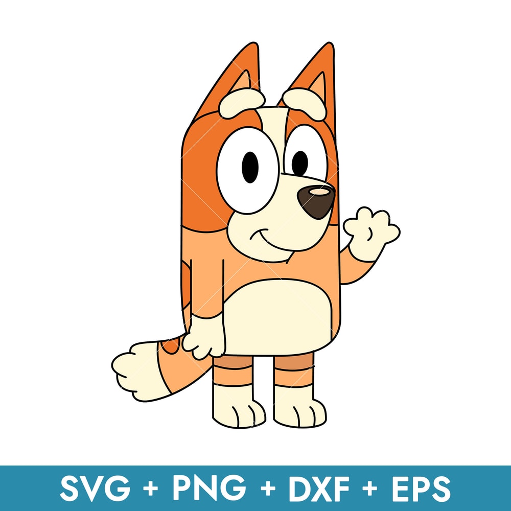 Bluey Bingo in svg, transparent png, dxf, eps formats ready for download
