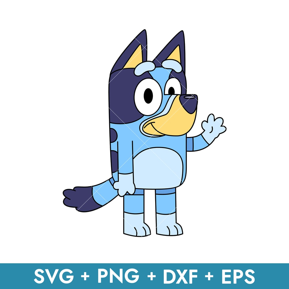 Bluey Heeler in svg, transparent png, dxf, eps formats ready for download