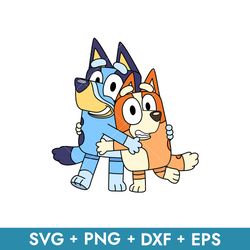 Bluey and Bingo Dog Svg, Bluey Svg, Bluey, Blue, Blue Dog, Bluey Characters, Bluey Dog, Buey Svg, Bluey Family Svg, BC58