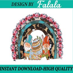 easter gnomes rainbow png sublimation design, easter sublimation png, easter png, digital download
