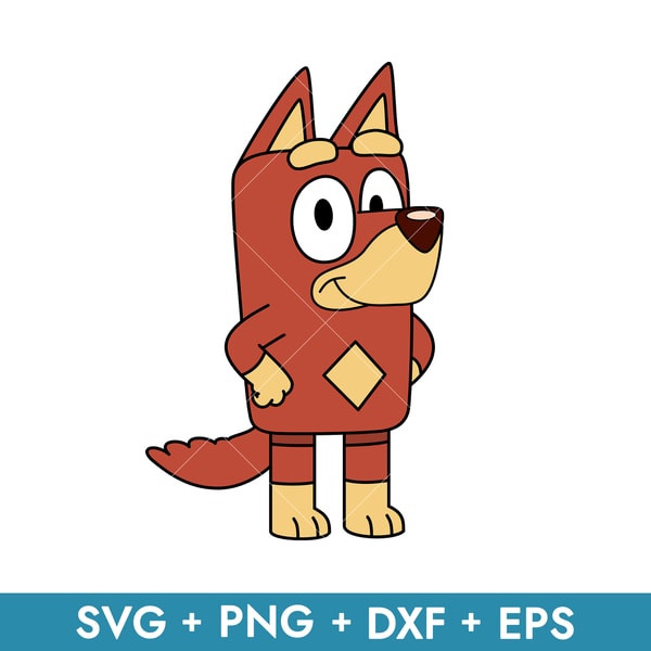 Rusty Dog Svg, Bluey Rusty Svg, Bluey Svg, Cartoon Svg, Png | Inspire ...