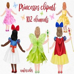 princess clipart: "children clipart" fairy wings fairy tales clipart fairy png custom portrait kids in costumes magical