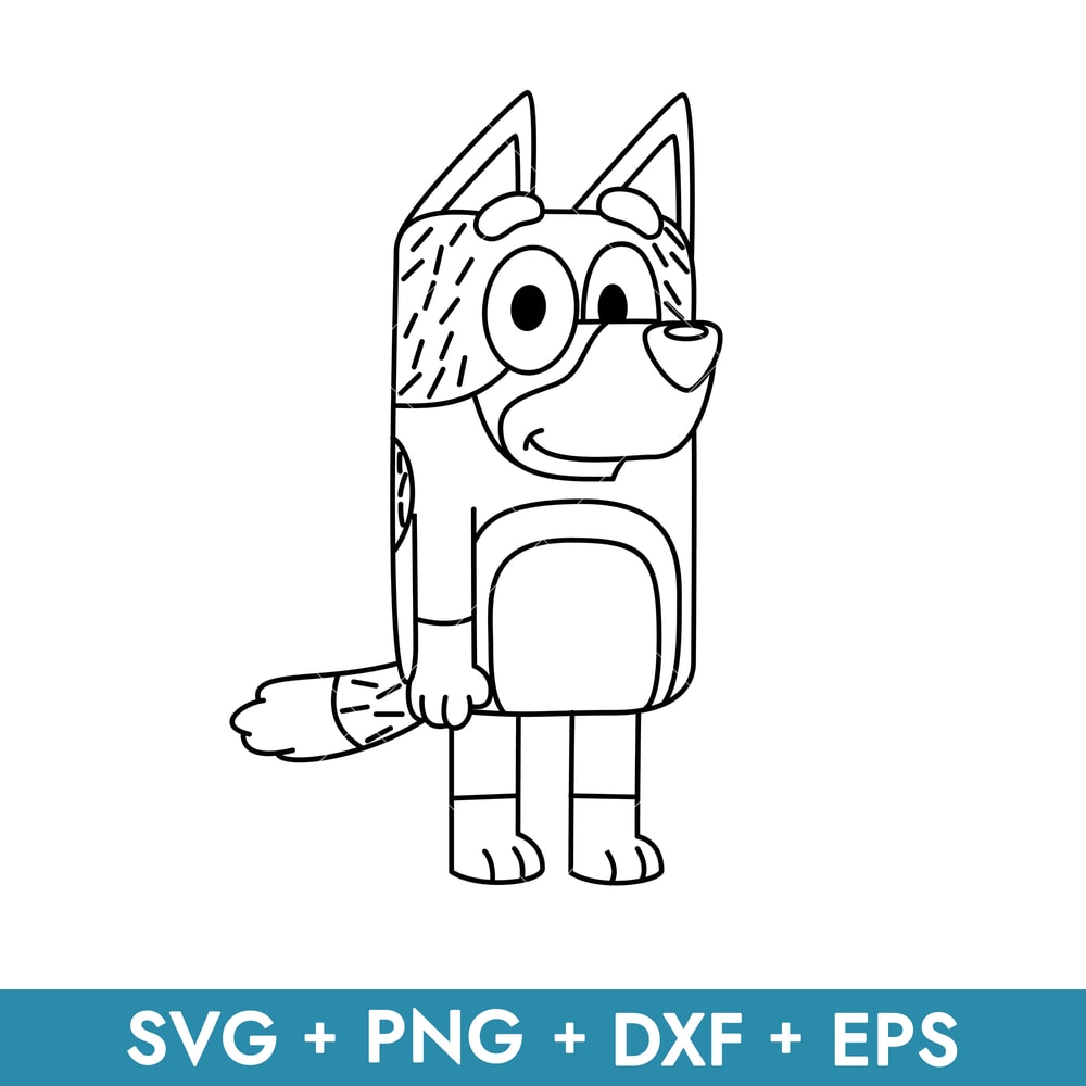 Bandit outline in svg, transparent png, dxf, eps formats ready for download