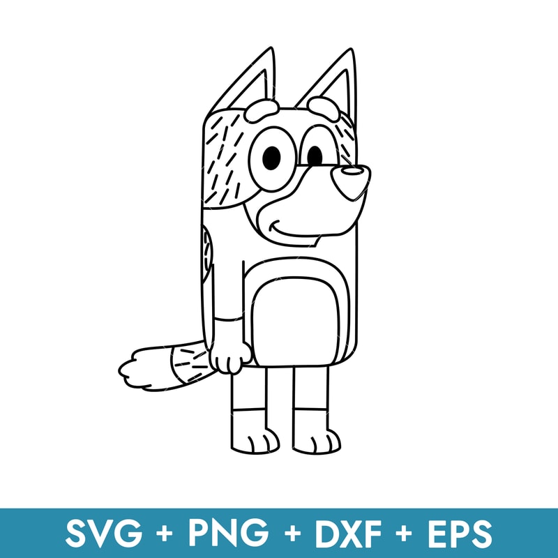 Bandit outline in svg, transparent png, dxf, eps formats ready for download