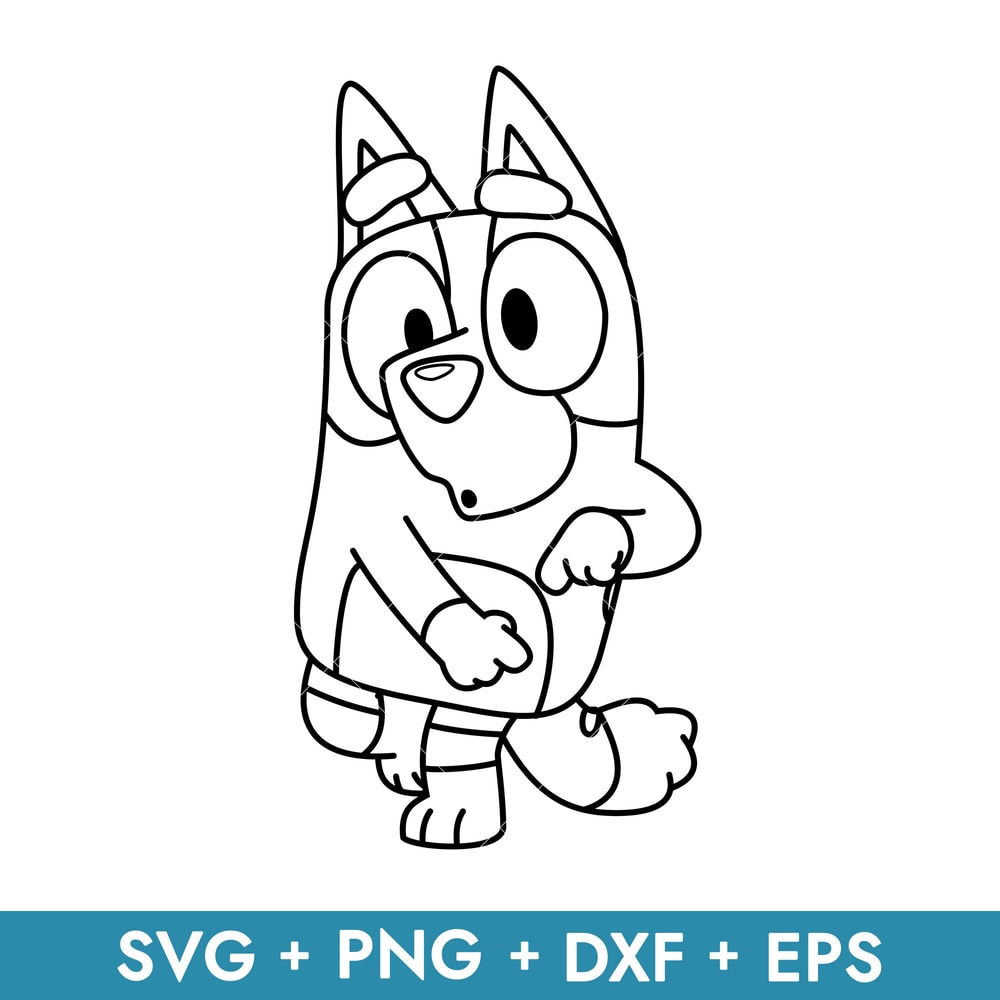 Bingo outline in svg, transparent png, dxf, eps formats ready for download