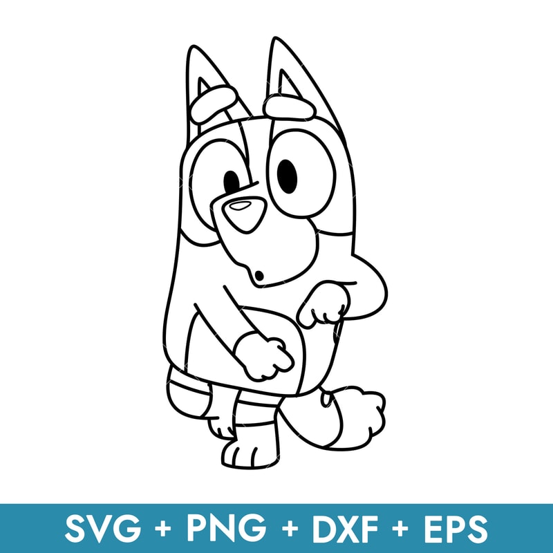 Bingo outline in svg, transparent png, dxf, eps formats ready for download