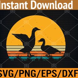 goose vintage retro svg, eps, png, dxf, digital download