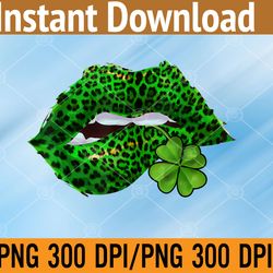 grab this funny green lips leopard print tongue out png digital download