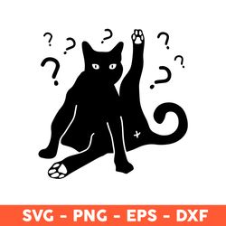 black cat caught of guard svg, black cat svg, cat svg, eps, dxf, png - download file