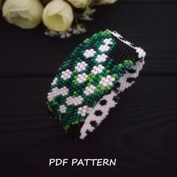 PDF Bead Crochet Pattern , Crochet Pattern for Beaded Bracelet