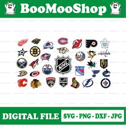 nhl logo svg bundle hockey league logo nhl logo nhl svg  clipart digital download
