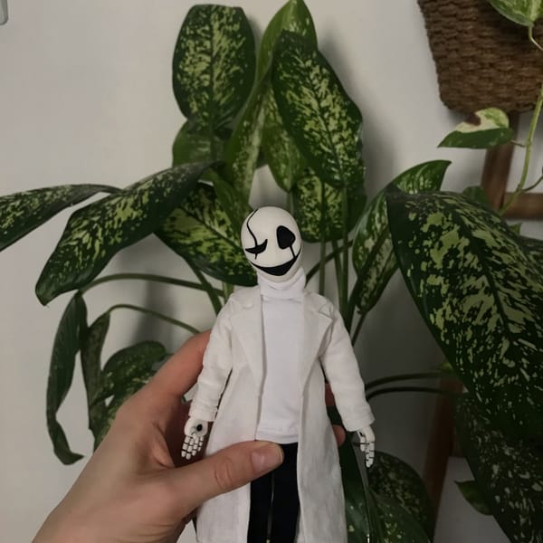 W. D. Gaster | Undertale Doctor Gaster | game character fig - Inspire ...