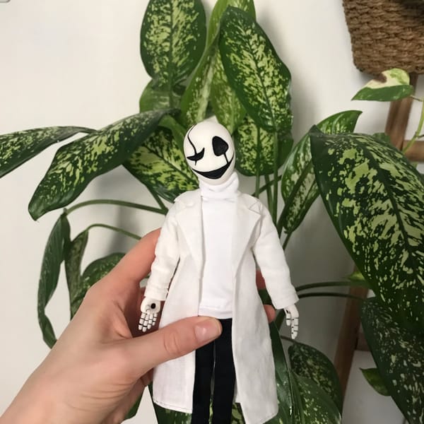 W. D. Gaster | Undertale Doctor Gaster | game character fig - Inspire ...