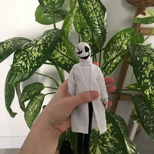 W. D. Gaster | Undertale Doctor Gaster | game character fig - Inspire ...