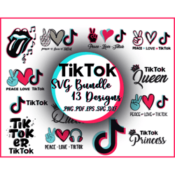 tiktok logos svg bundle