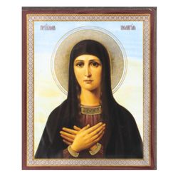 Saint Pelagia | Handmade Russian icon  | Size: 2,5" x 3,5"