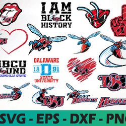 delaware state artwork hbcu collection, svg, png, eps, dxf