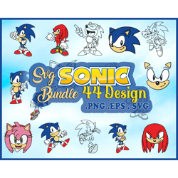 44 files sonic designs svg bundle