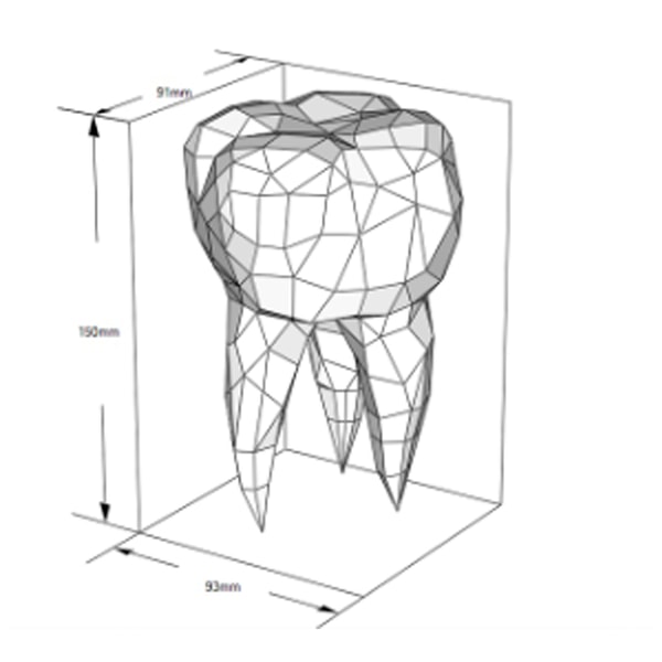 A TOOTH MADE OF PAPER, paper craft, PDF | Inspire Uplift