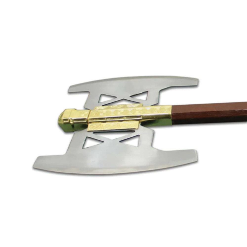 Handmade Gimli Battle Axe Replica From Lord of The Rings with a Golden Touch 3png