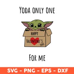 Happy Valentine's Baby Yoda Svg, Valentine's Day Svg, Baby Yoda Svg, Eps, Dxf, Png - Download File