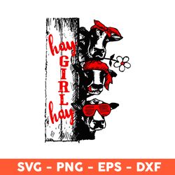 hay girl hay cow svg, cow svg, cow girl svg, girl cow svg, animals svg, svg, eps, dxf, png - download file