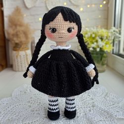 Crochet pattern doll Wednesday